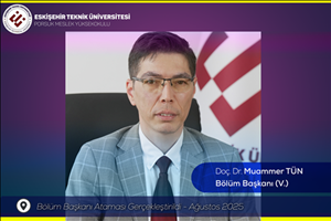 Elektrik ve Enerji Bölüm Başkanlığı Görevine Atama
